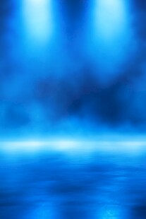 梦幻蓝色舞台光影背景