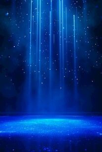 梦幻蓝色星空光线背景