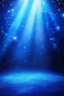 梦幻蓝色星光舞台背景