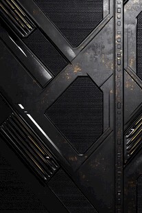 黑色金属机械风科幻背景