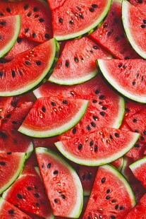 多汁红西瓜切片大集合