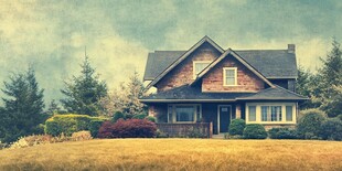 乡村独栋小屋的静谧景致