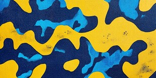 黄蓝迷彩图案纹理背景