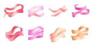 彩色飘带素材集合