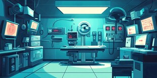 科幻风格的高科技医疗室