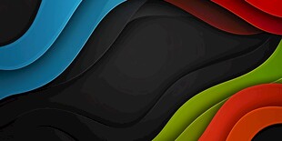 多彩波浪动感背景图案