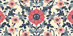 复古花卉图案装饰背景