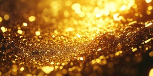 璀璨金光闪耀梦幻背景