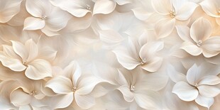 唯美白色花卉纹理背景图