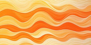 橙黄波浪纹理抽象背景图