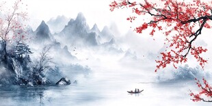 水墨山水间的诗意江南