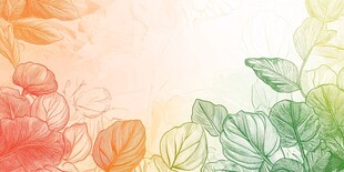 渐变色彩植物花卉背景图