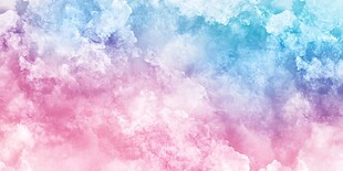 梦幻粉蓝云彩背景图