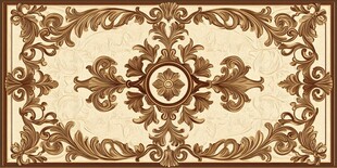 欧式复古花纹地毯图案设计
