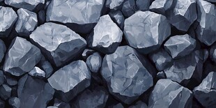 灰色碎石堆叠纹理背景图