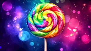 梦幻炫彩大棒棒糖