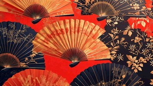 传统折扇 尽显东方雅致韵味