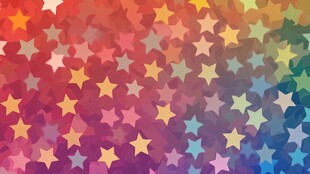 梦幻多彩星星背景图案