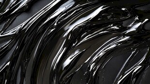 黑色流动质感液体纹理