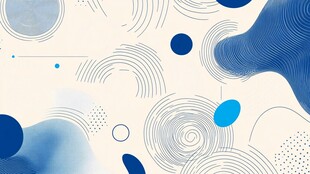 蓝白抽象几何图案背景