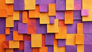 多彩方块拼接创意背景