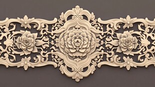 欧式雕花装饰条精美图案