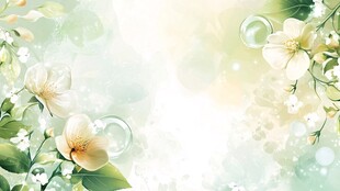 清新梦幻的花卉背景图