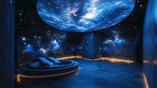 梦幻星空主题卧室空间