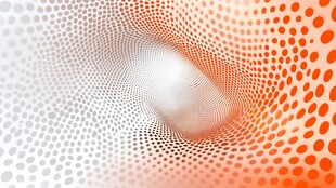 橙色渐变半色调抽象背景图