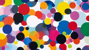 多彩圆点图案背景设计