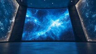梦幻星空大屏室内场景