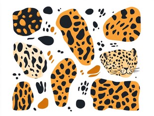 豹纹图案元素集合