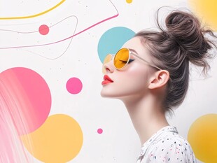 时尚潮女的多彩魅力瞬间