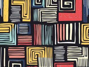 几何线条多彩图案背景