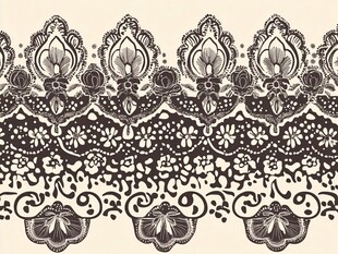 复古精美花边图案设计