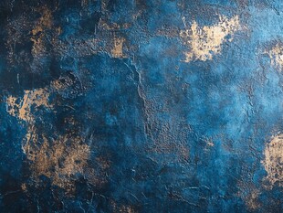 蓝金质感复古纹理背景图