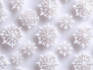 精致手工纸雪花装饰图案
