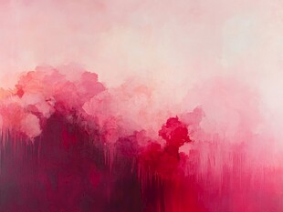 梦幻粉紫抽象水彩背景图