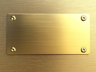 金色金属铭牌质感背景图