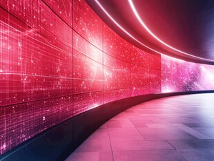 未来感科技长廊空间展示