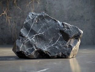 黑色纹理巨石