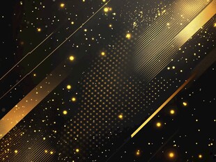 黑金炫酷背景光效元素