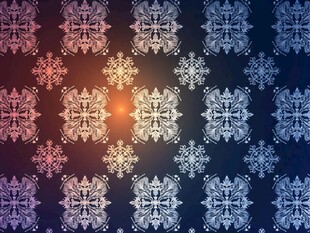 梦幻渐变雪花图案背景