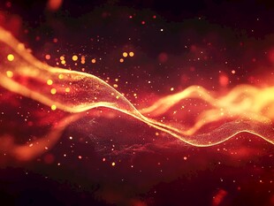 梦幻红色流光动感背景