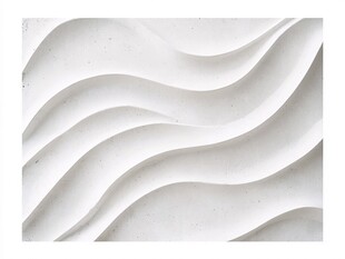 白色波浪纹理墙面装饰
