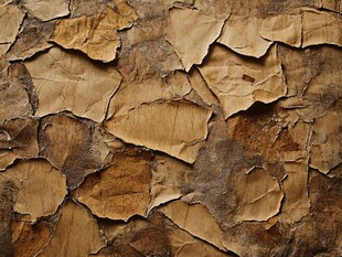 老旧斑驳的破损纸张纹理