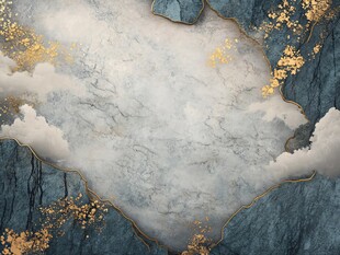 中式山水云纹大理石背景图