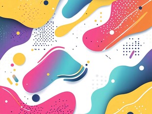 多彩流体抽象图案背景