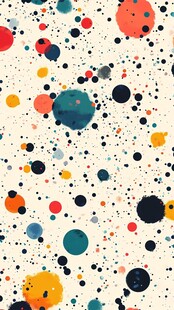 多彩墨点抽象艺术背景图