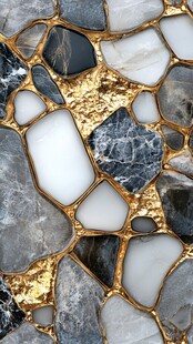 金镶大理石马赛克纹理图案